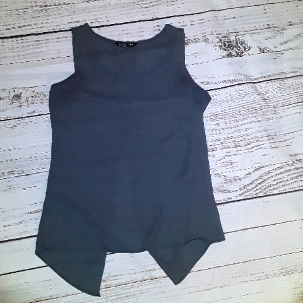 Express sheer open back tank